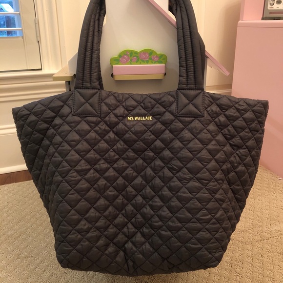 MZ Wallace Handbags - MZ Wallace Oxford Metro Medium Tote Magnet Grey